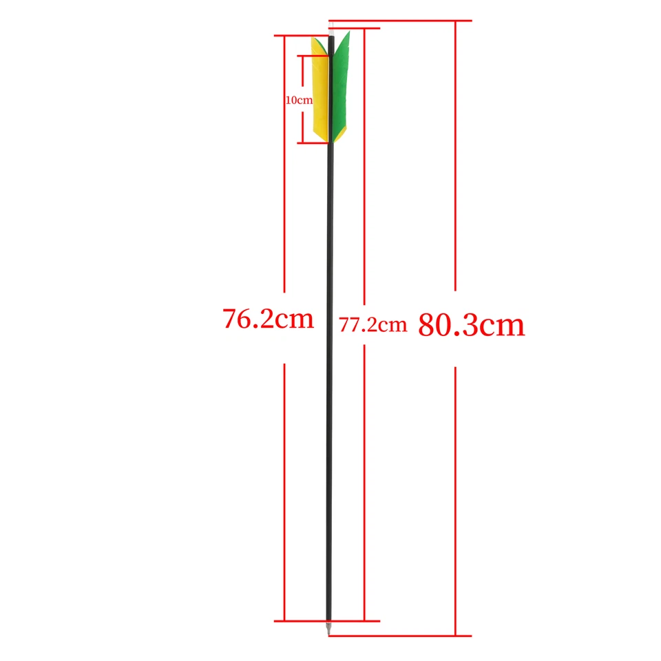 12X 30" Carbon Arrow SP500 FLU-FLU 4 Feather Target Bow Archery Hunting Shooting - Image 2 of 4