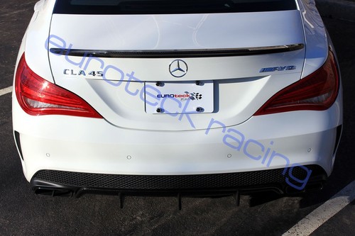 Alerón labial maletero de fibra de carbono Euroteck Racing Mercedes-Benz C117 CLA45 AMG - Imagen 4 de 8