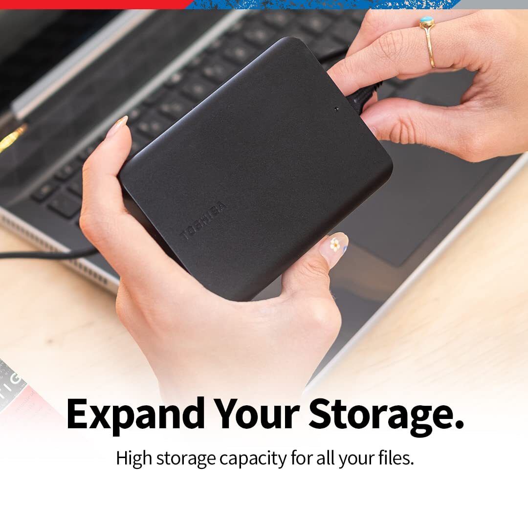 Toshiba Canvio Basics 1TB External Hard Drive HDD DTB510 PN