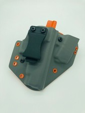 Fits a Glock 26 Glock 27 Gray & Orange Kydex IWB Hades Sidecar Holster USA Made