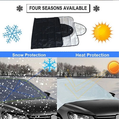 UK Car Windscreen Windshield Frost Cover Ice Snow Shield Front Window Protector - Picture 5 of 16