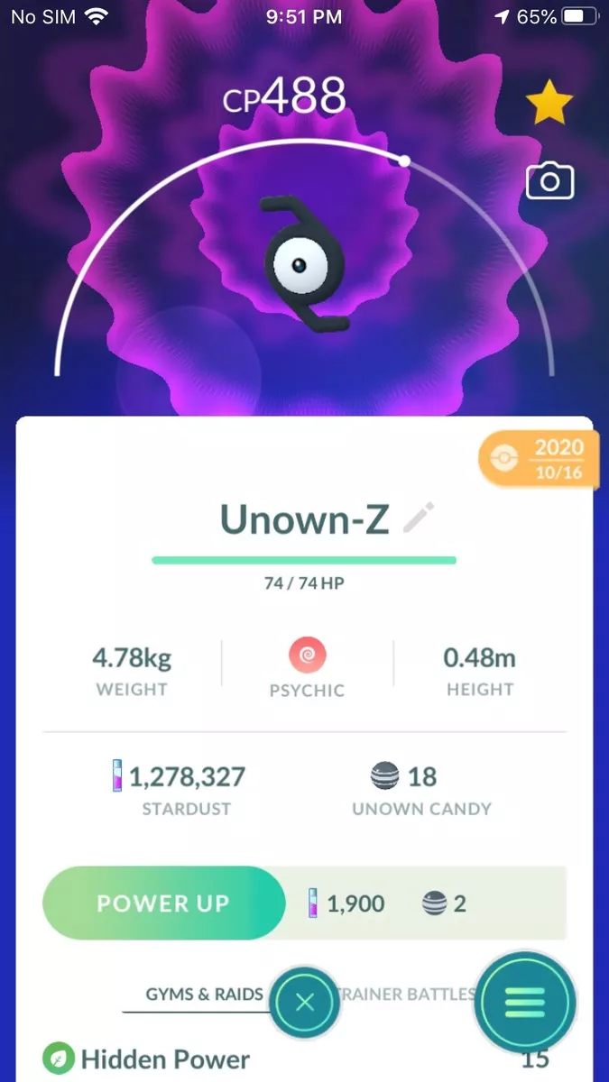 Pokemon Unown 