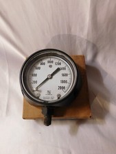 Ashcroft Pressure Gauge Cat No. 1056 PSI 2000 1/4" in Original Box
