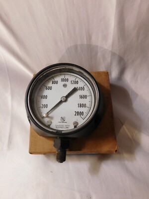 #ad #ad Ashcroft Pressure Gauge Cat No. 1056 PSI 2000 1 4quot; in Original Box $37.87