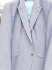 HUGO JAMES BLUE MOHAIR MIX SUIT JACKET REG 50"52"54"56"58"60"62"64"66"