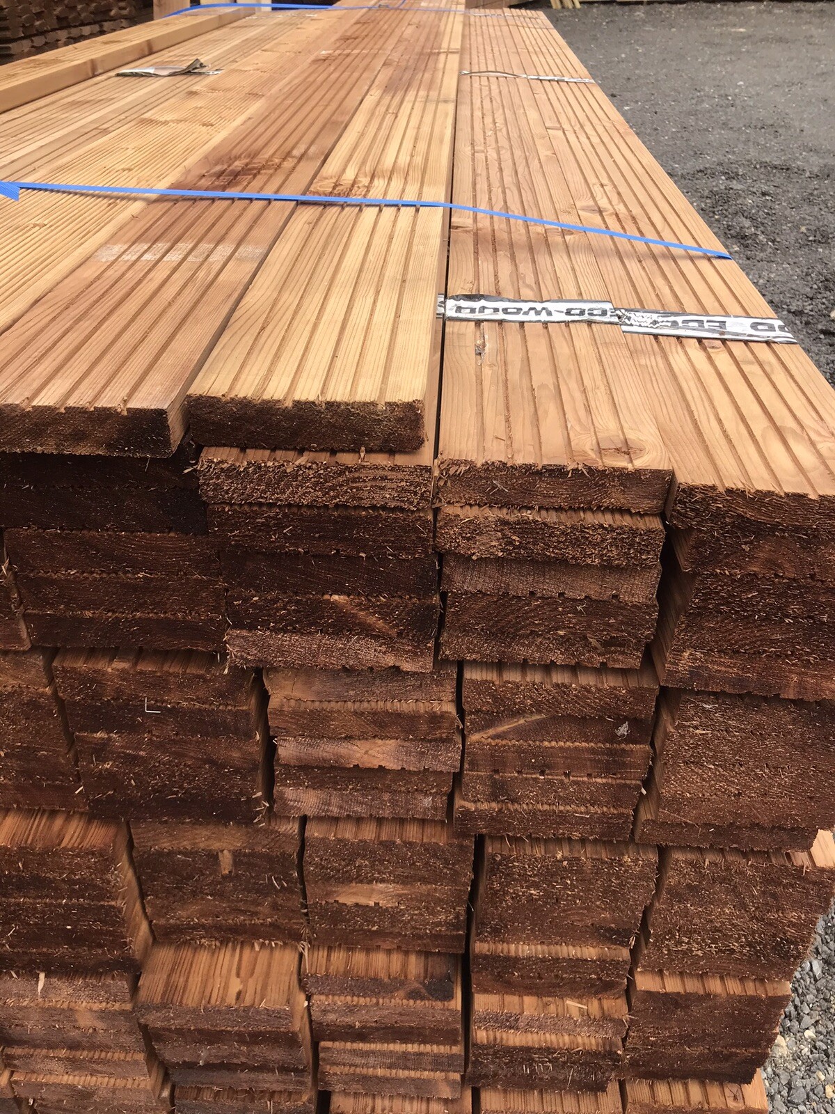 Brown pressure treated decking board eBay