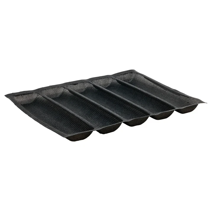 Kitchen Bakeware 5 Roll Silicone Bread Form Heat Resistance Black 18x13 Inch
Opens in a new window o