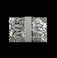Georg Jensen. Sterling Silver Belt Buckle 66A. 1933-44 Hallmarks