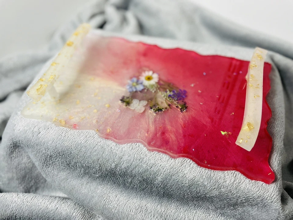 Resin Serving Tray With Handles - Image 2 of 4