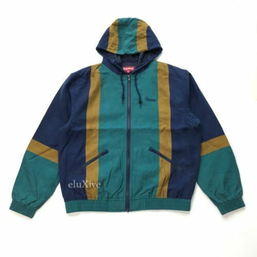 Supreme Striped Logo Windbreaker - Size Medium | eBay Supreme Striped Logo Windbreaker - Size Medium | eBay