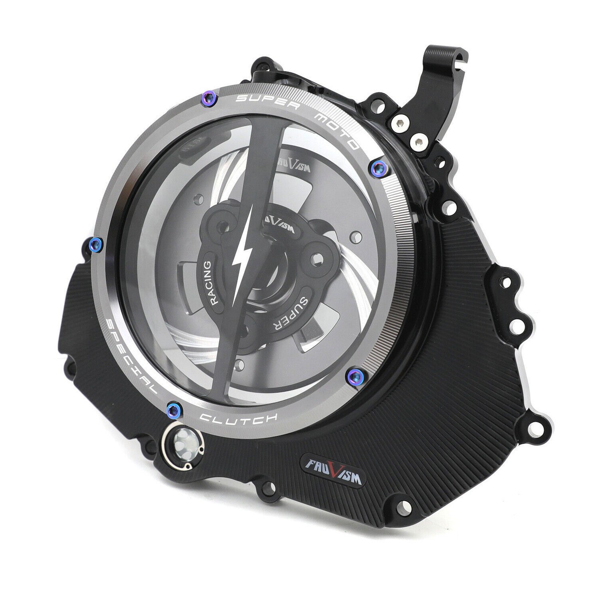 Transparent Clutch Cover W/Spring Retainer For Kawasaki Z400 Transparent Clutch Cover W/Spring Retainer For Kawasaki Z400
