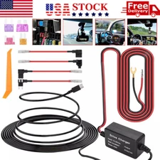 Universal Dash Cam Hardwire Kit Micro/Mini USB Type C 12-24V to 5V for Car DVR