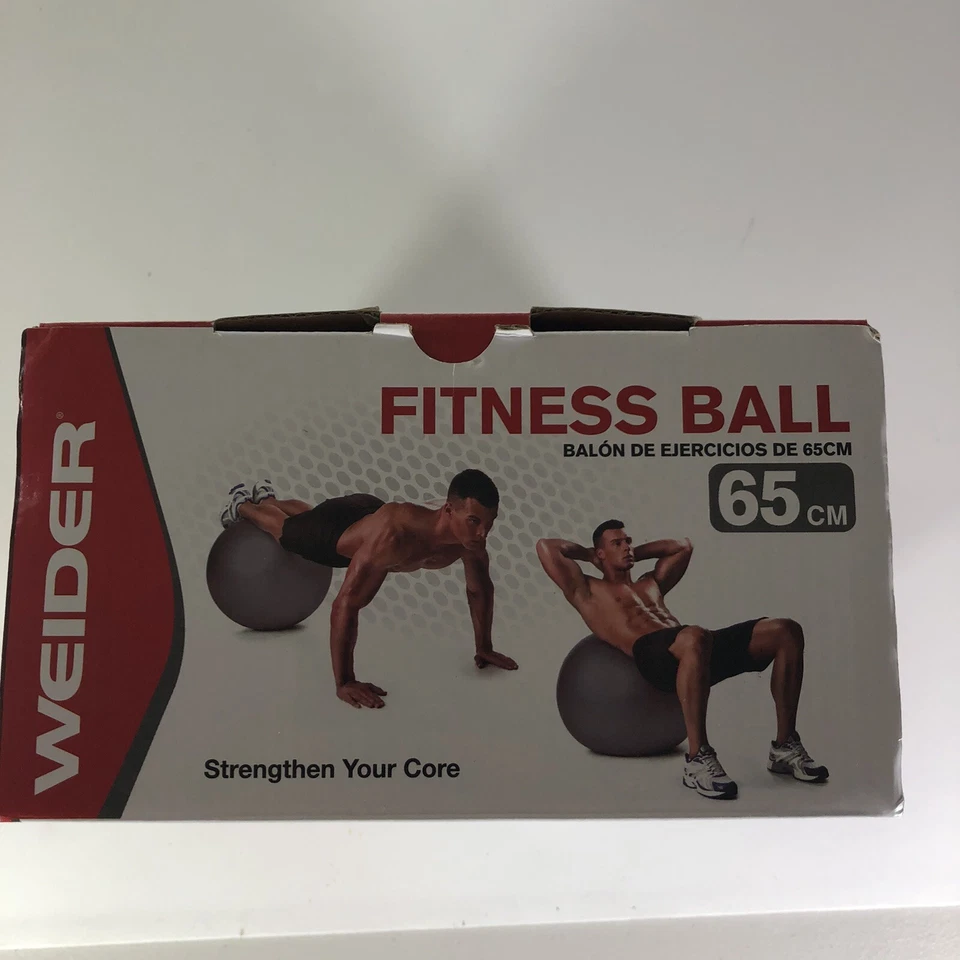 Pelota Weider Ejercicio de Estabilidad Fitness 65 cm Sin Látex Sin Bomba Incluida Foto 2 de 4