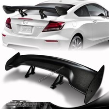 57 Real Carbon Fiber Adjustable Rear Trunk Gt Style Spoiler Wing Universal