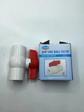 (QTY 3) OEM EZ-FLO 3/4 Inch Slip Schedule 40 PVC Quarter Turn Ball Valve 20113