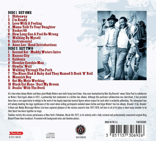 Muddy Waters/Johnny Winter/James Cotton : Live in New York CD 2 discs (2023) NEW - Picture 2 of 2