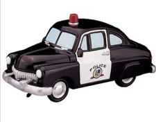 Lemax Police Squad Car-Holiday Village Accessory-Train Accent
