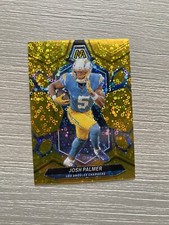 2024 Mosaic No Huddle Josh Palmer Gold /10.  Chargers Jersey # 5/10