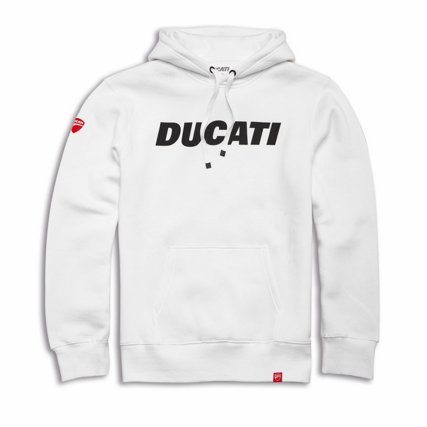 Ducati Logo Sweatshirt Hoodie Kapuzen Pullover White New 2025 | eBay