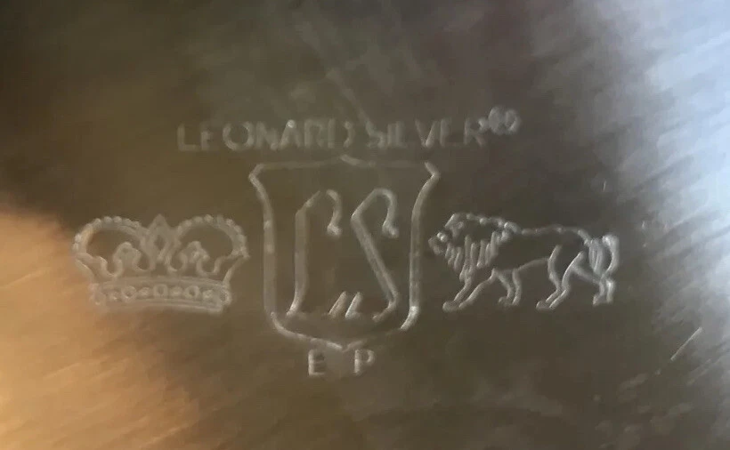 Leonard Towle Silver-plate 12” Round serv tray NEW Other Stored in Original Box. - Image 3 of 4