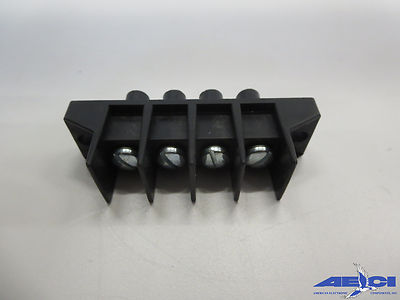 COOPER BUSSMANN B384904 SINGLE ROW TERMINAL BLOCK 4 SCREW TERMINALS (LOT OF 10)