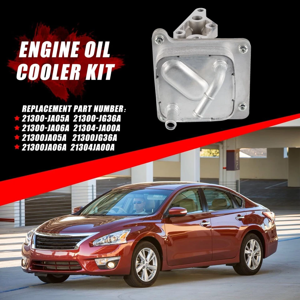 Repuesto enfriador de aceite de motor 21300-JA06A para Nissan Altima Sentra 2,5 L 07-12 Foto 4 de 4