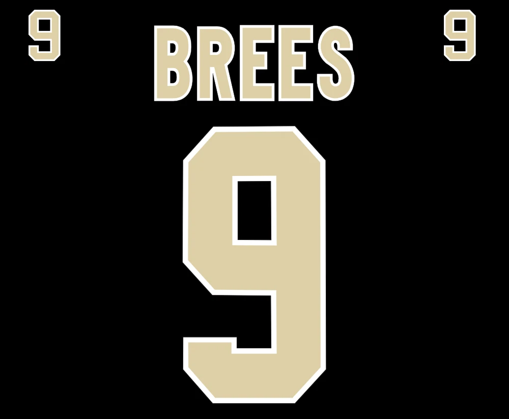Saints jersey numbers sale
