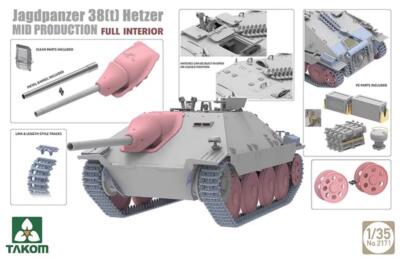 TAKOM 2171 1/35 Jagdpanzer 38(t) Hetzer Mid Production w/Full