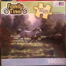 300 pc Puzzle by Great American Puzzle Factory,  First Outing  - Horse - USA