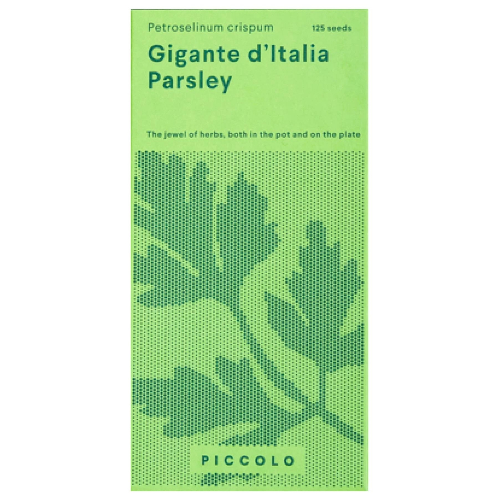Piccolo Garden Herb Open Pollinated Grow Gigante d’Italia Parsley Seeds Packet