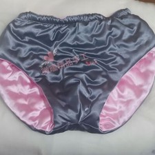 Men Winter Cotton Glossy Ice Silk Satin Lingerie Panties Plus Size Underwear