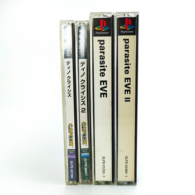 PS1 Parasite Eve Dino Crisis 1 2 Set Square Capcom PlayStation 