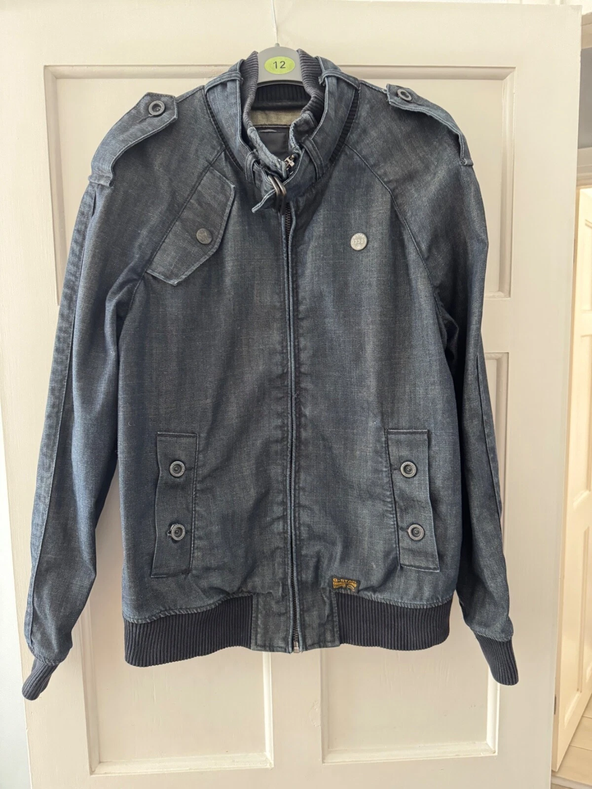 mens G star raw denim jacket large