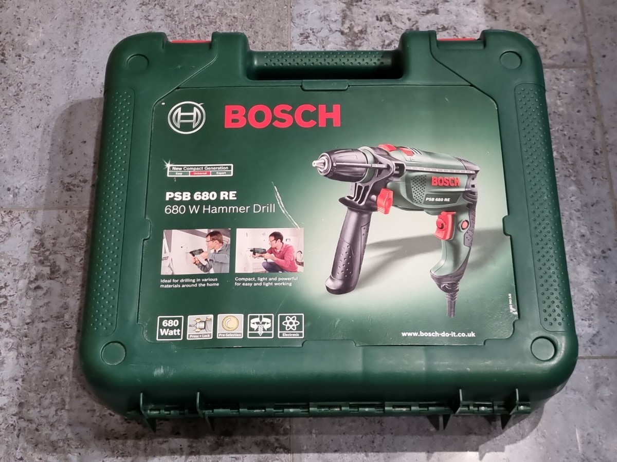 Bosch Corded Psb680re Hammer Drill Picture Carry Case For Bosch