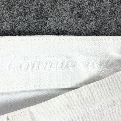 7 For All Mankind Jeans Womens 28 White Straight Cropped Kimmie Mid Rise Stretch - Picture 5 of 13