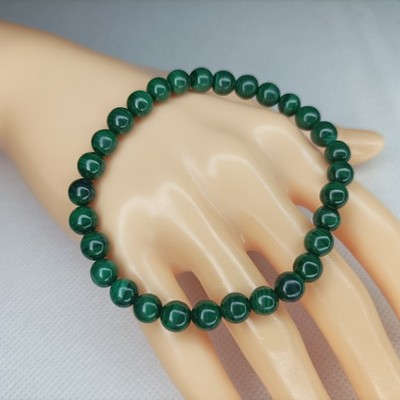 Malachit / Monostein Armband / Lithotherapie Natursteine / Klasse A