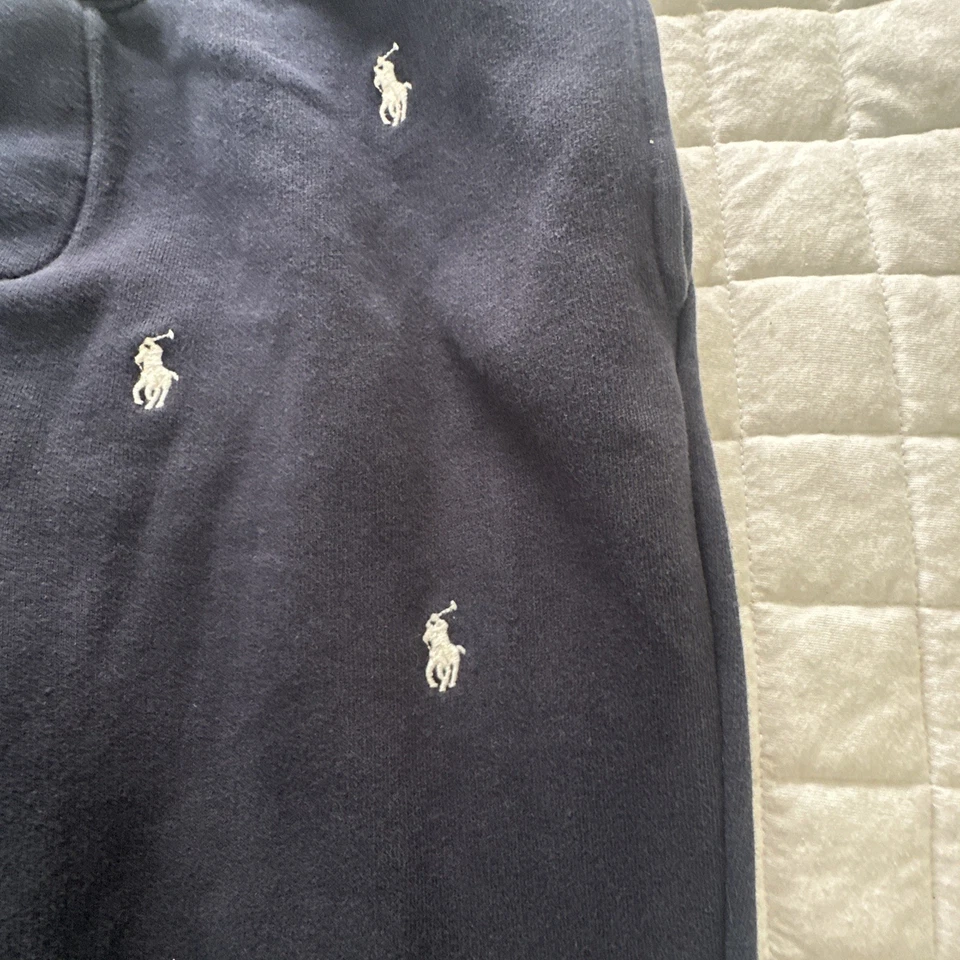 Pantalones deportivos POLO RALPH LAUREN niñas XL 18-20 azul marino jogger todo pequeño pony Foto 3 de 4
