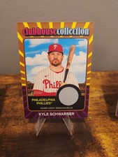 2024 Topps Heritage Kyle Schwarber Clubhouse Collection Relic Gold /99