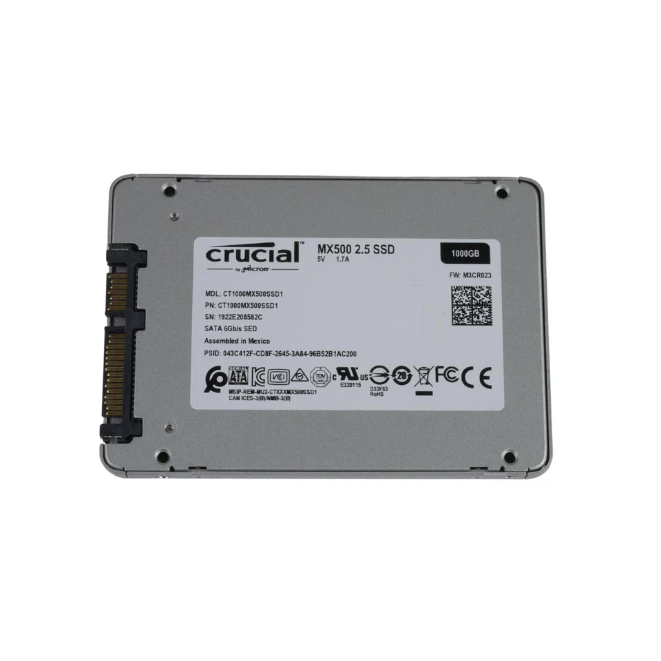 Crucial MX500 1TB 2.5" SATAIII 3D TLC NAND Solid State Drive CT1000MX500SSD1 98% - Image 3 of 3
