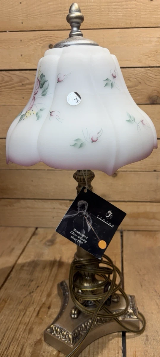 Fenton Rose Lamp In Fenton Art Glass | eBay