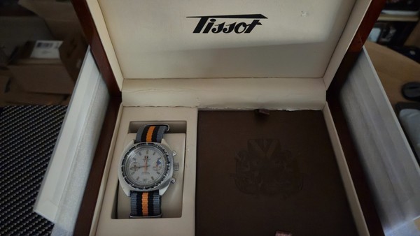 Tissot chronograph Navigator Seastar 1970 vintage valjoux 7734 Cassa 40mm