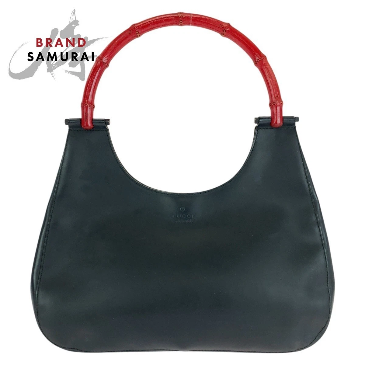 Sac bandoulière Gucci bambou noir rouge métal argenté ajusté cuir 001 3739