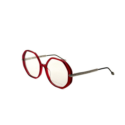 Philipp Plein Women's 56mm Shiny Transparent Red Opticals VPP053S5609WA