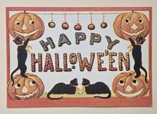 Happy Halloween / Greeting Card incl. Envelope 7 5" 