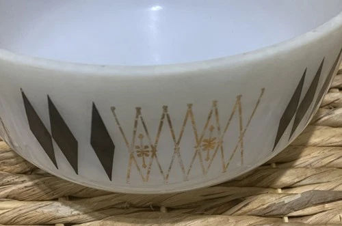 VTGFederal Glass Vintage 70's BLACK DIAMOND bowl