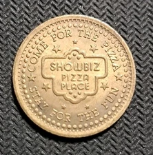 Showbiz Pizza Palace "Come for the Pizza Stay for the Fun" Vintage Arcade Token