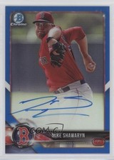 2018 Bowman Chrome Prospect Blue Refractor /150 Mike Shawaryn #CPA-MS Auto 03rx