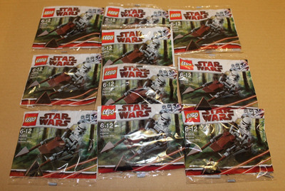 Lego Star Wars 30005 Menge 10 Imperial Speeder Bikes nur bauen OHNE Minifiguren