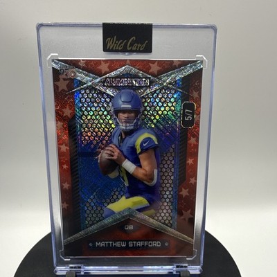 Wild Card Alumination 2026 Matthew Stafford Stars Parallel JHBC-MS 5/7