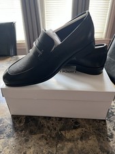 Calvin Klein Dillie Men's Black Leather Slip-On Dress Loafers 10 M NIB
